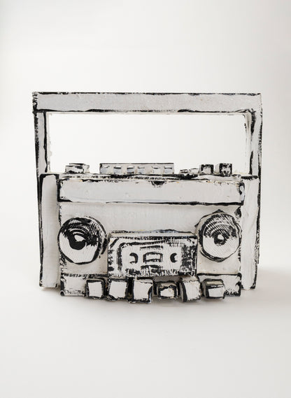 Black and White Ghetto Blaster