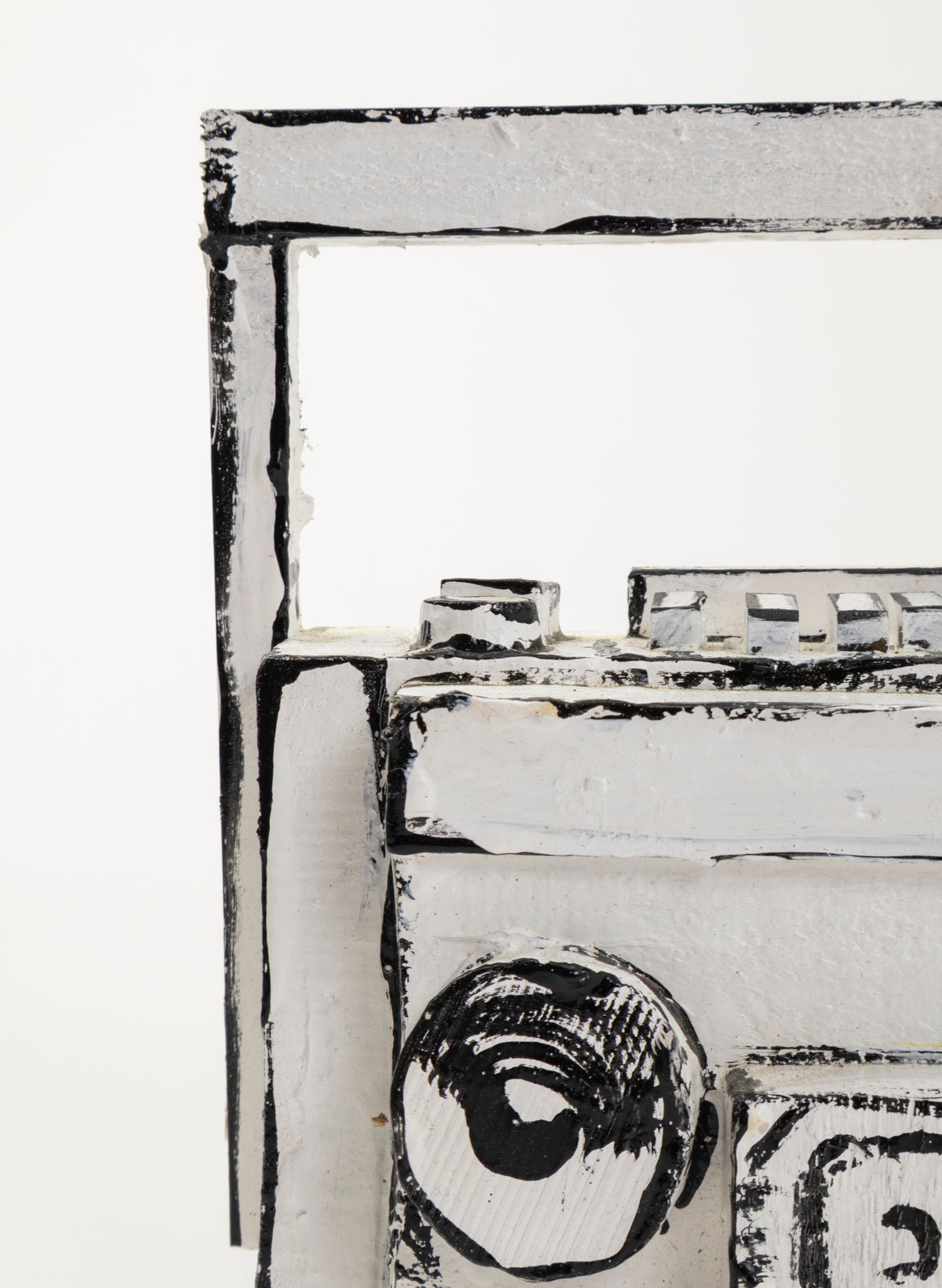 Black and White Ghetto Blaster