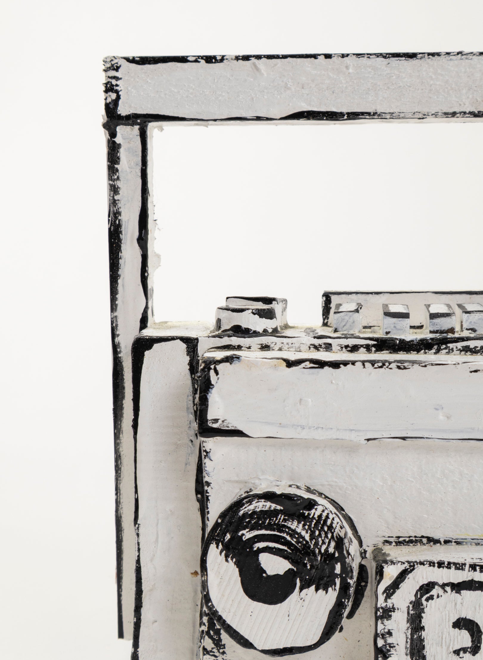 Black and White Ghetto Blaster