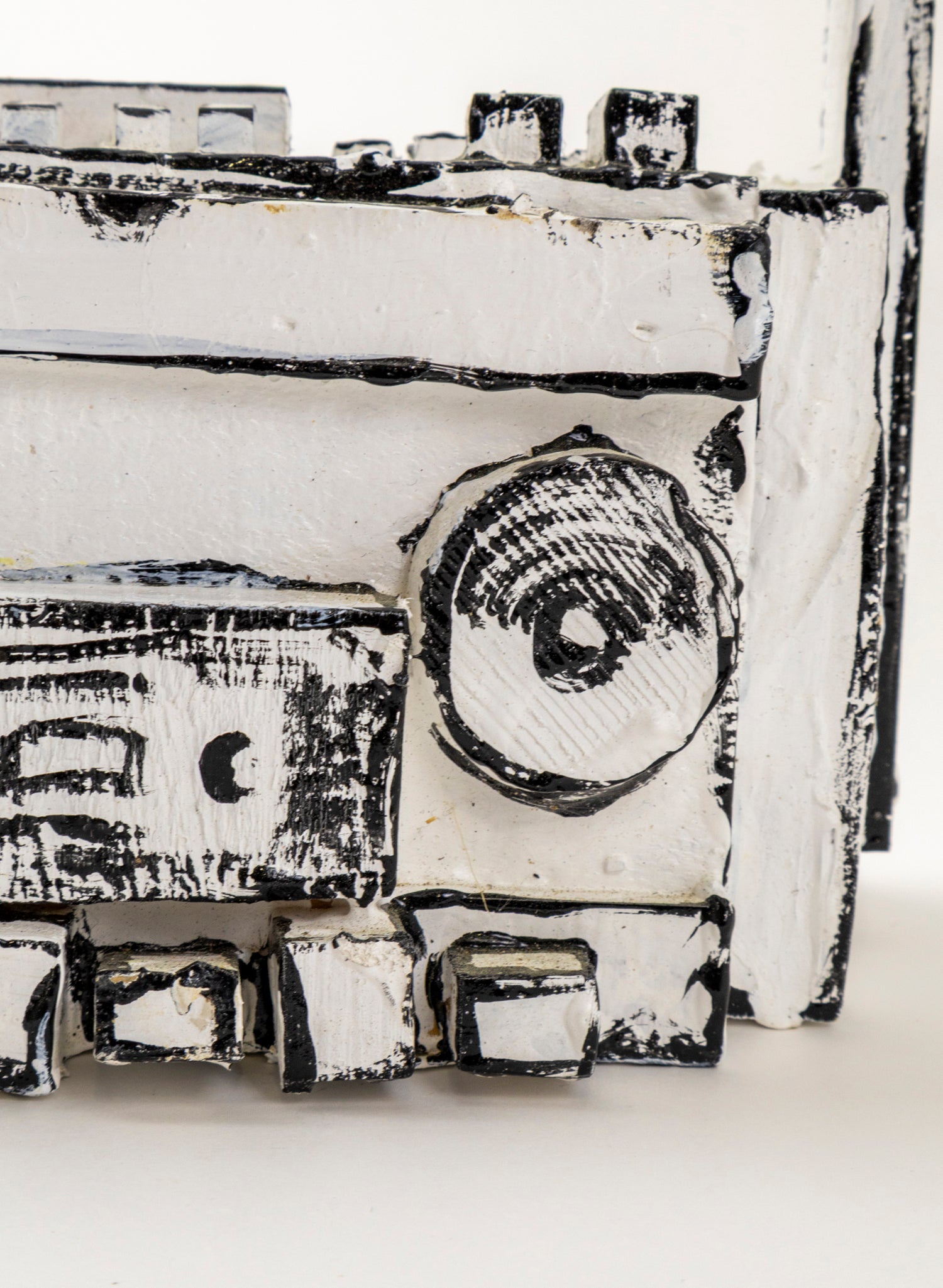 Black and White Ghetto Blaster