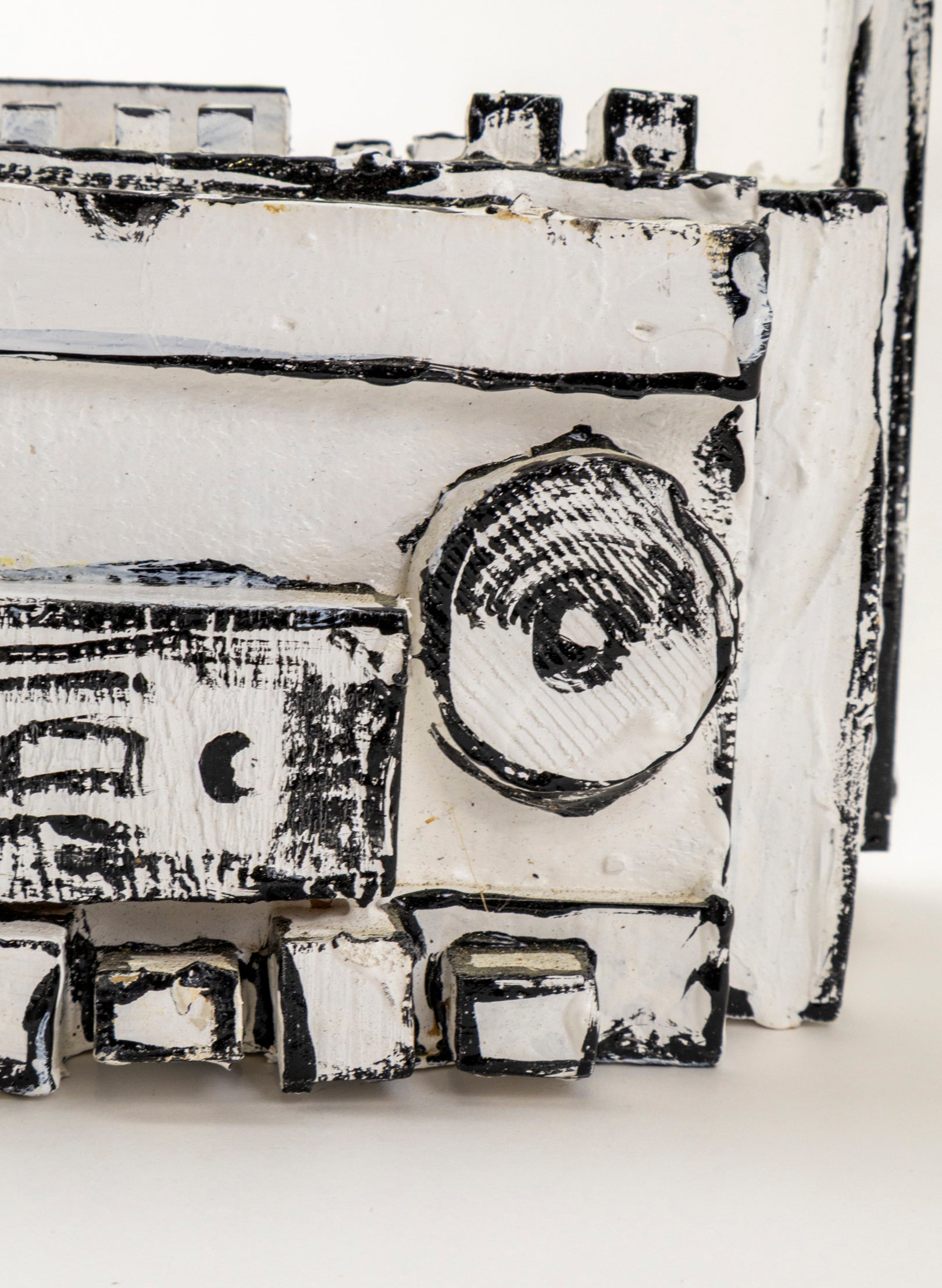 Black and White Ghetto Blaster