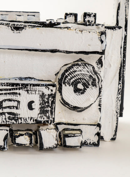Black and White Ghetto Blaster
