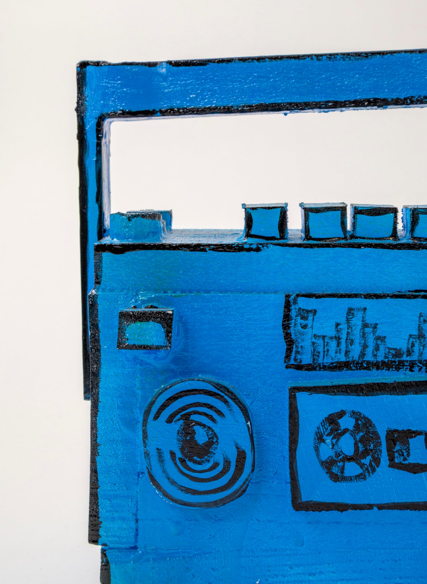 Blue Ghetto Blaster