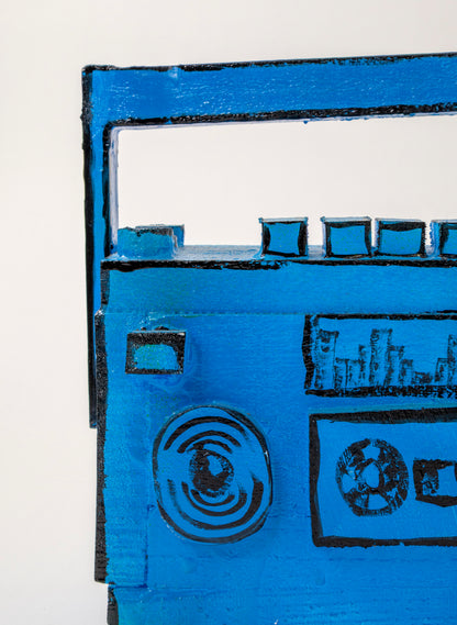 Blue Ghetto Blaster