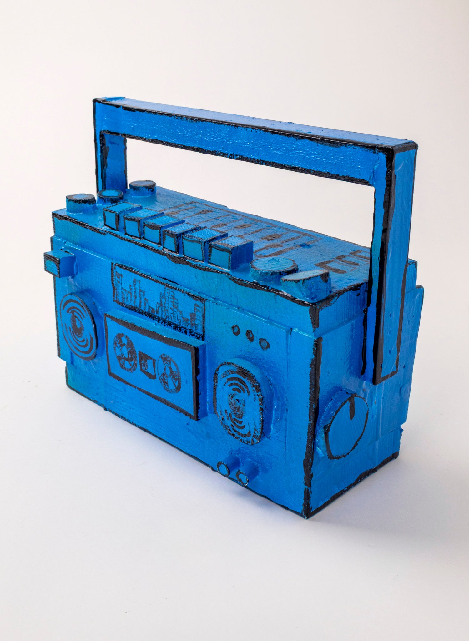 Blue Ghetto Blaster