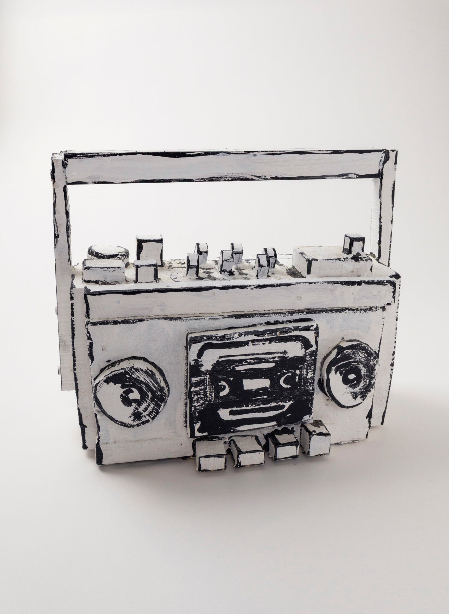 Black and White Ghetto Blaster