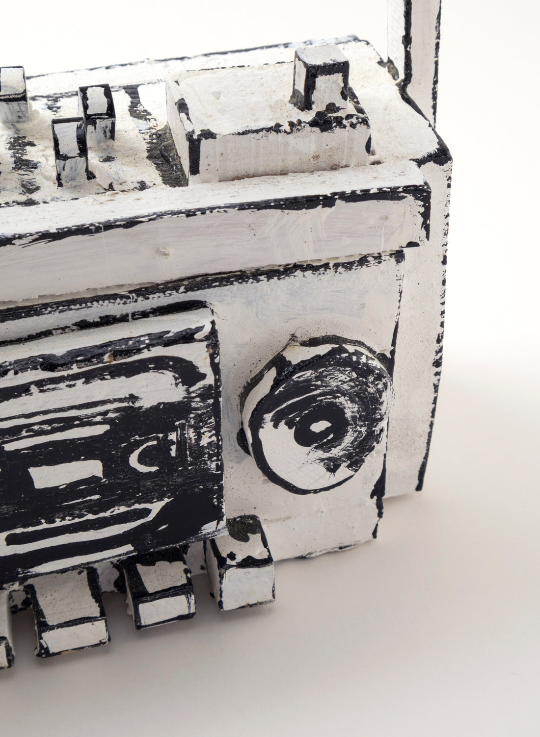 Black and White Ghetto Blaster