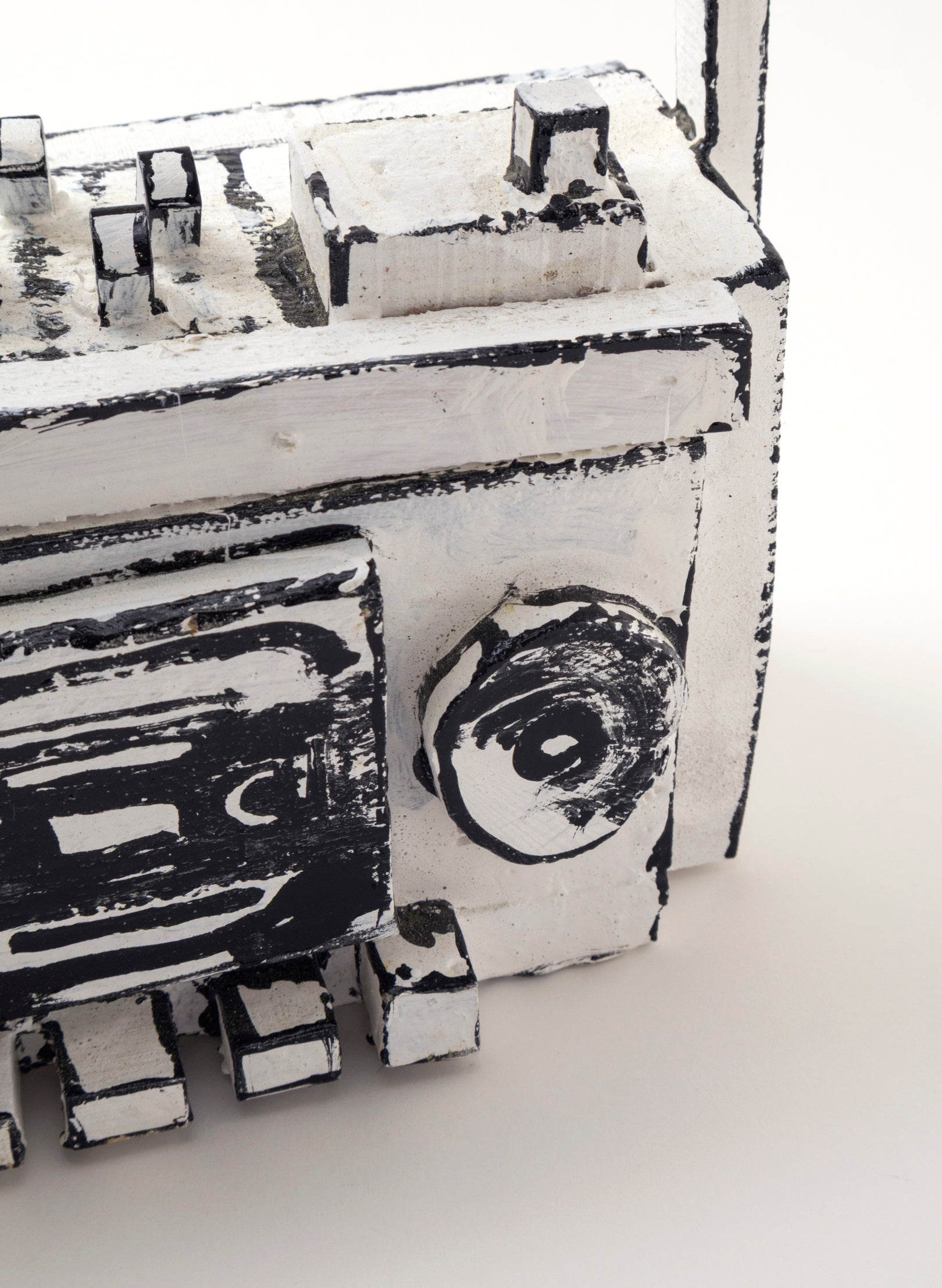 Black and White Ghetto Blaster