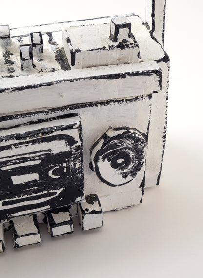 Black and White Ghetto Blaster
