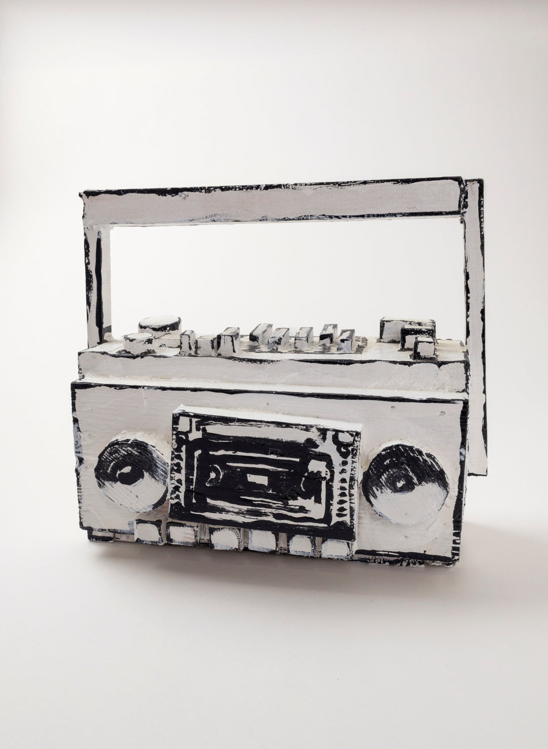 Black and White Ghetto Blaster