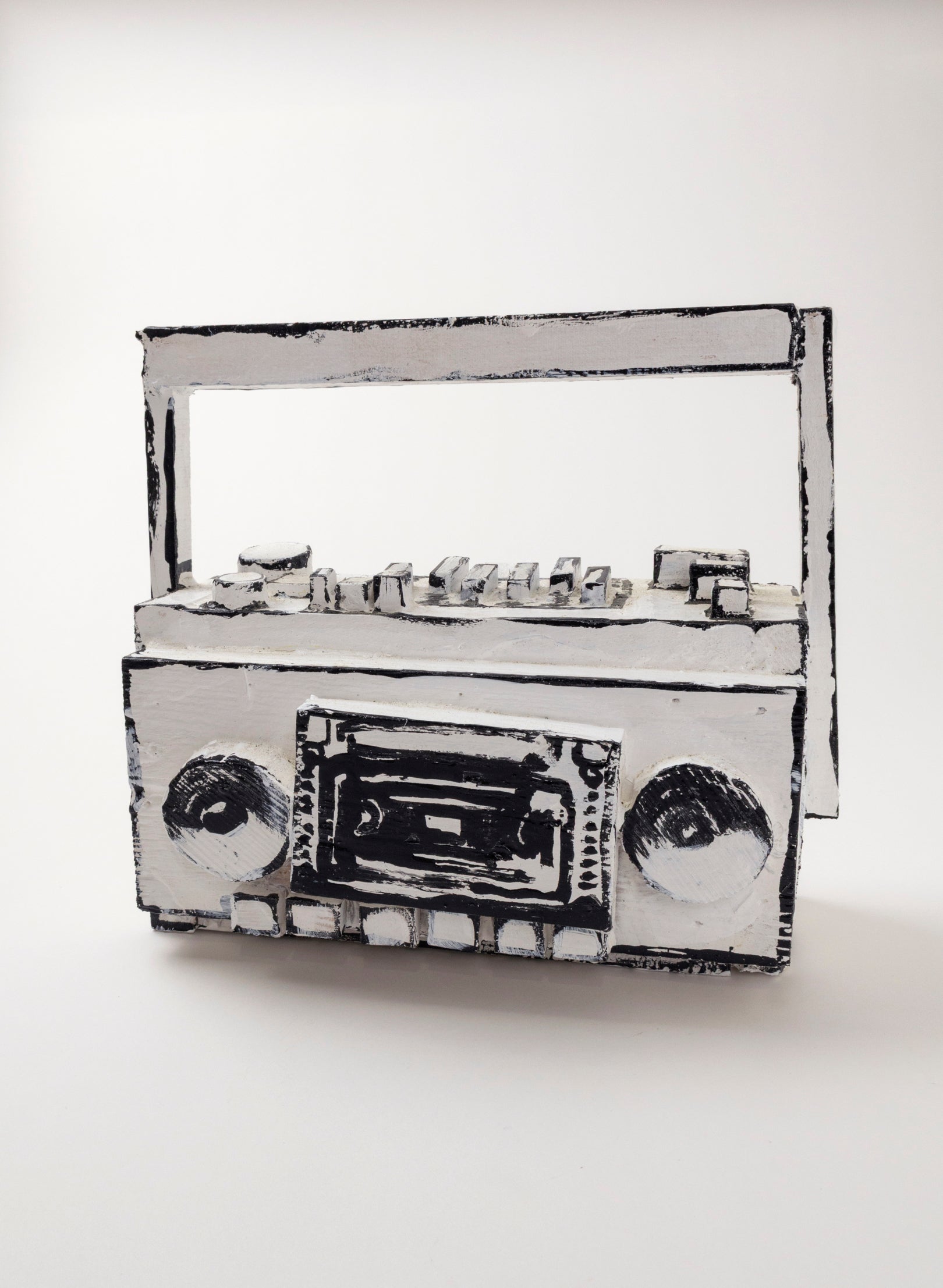 Black and White Ghetto Blaster