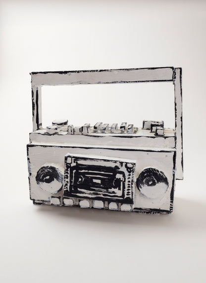 Black and White Ghetto Blaster