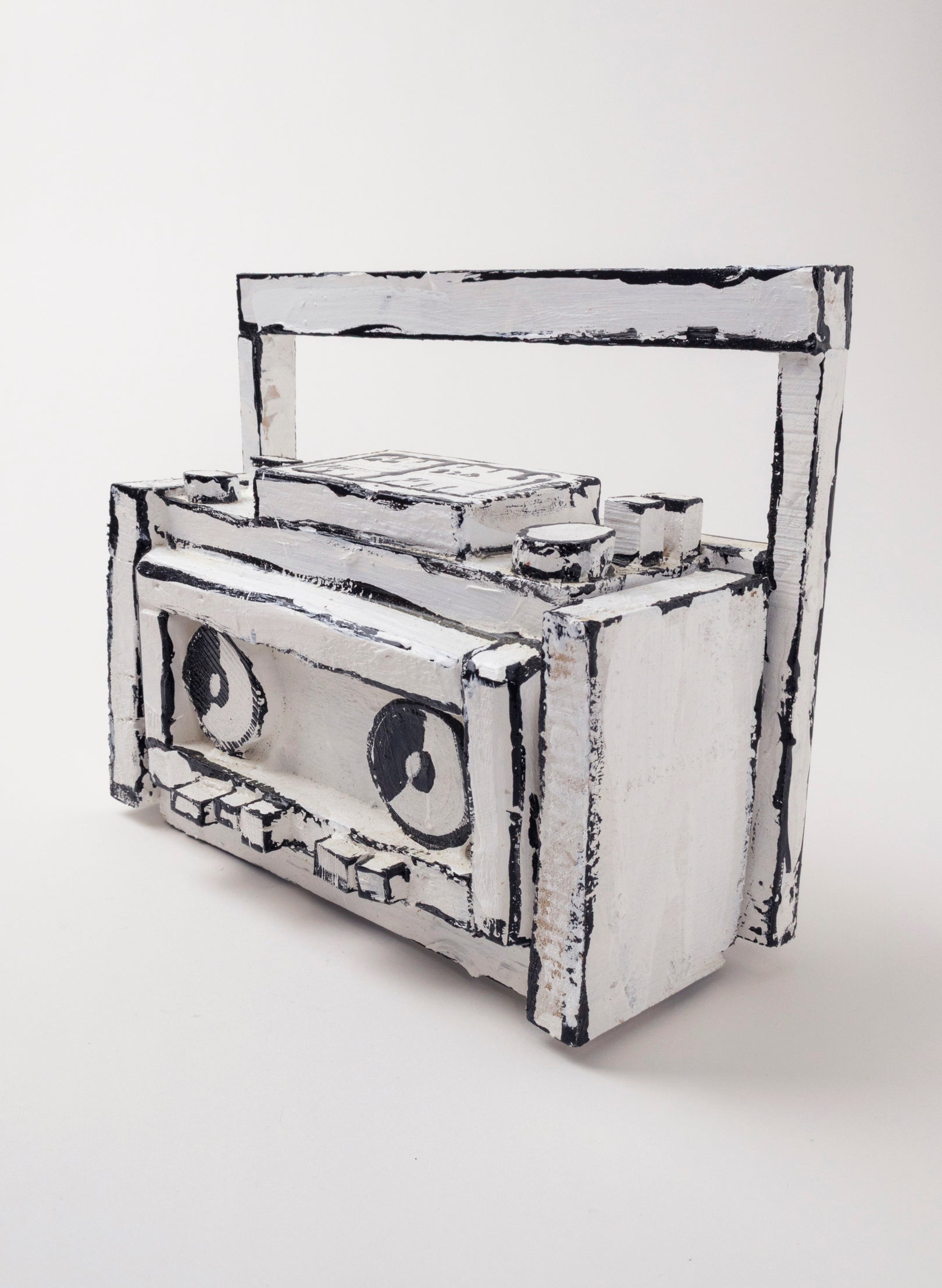 Black and White Ghetto Blaster