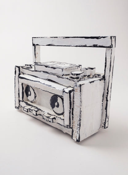 Black and White Ghetto Blaster