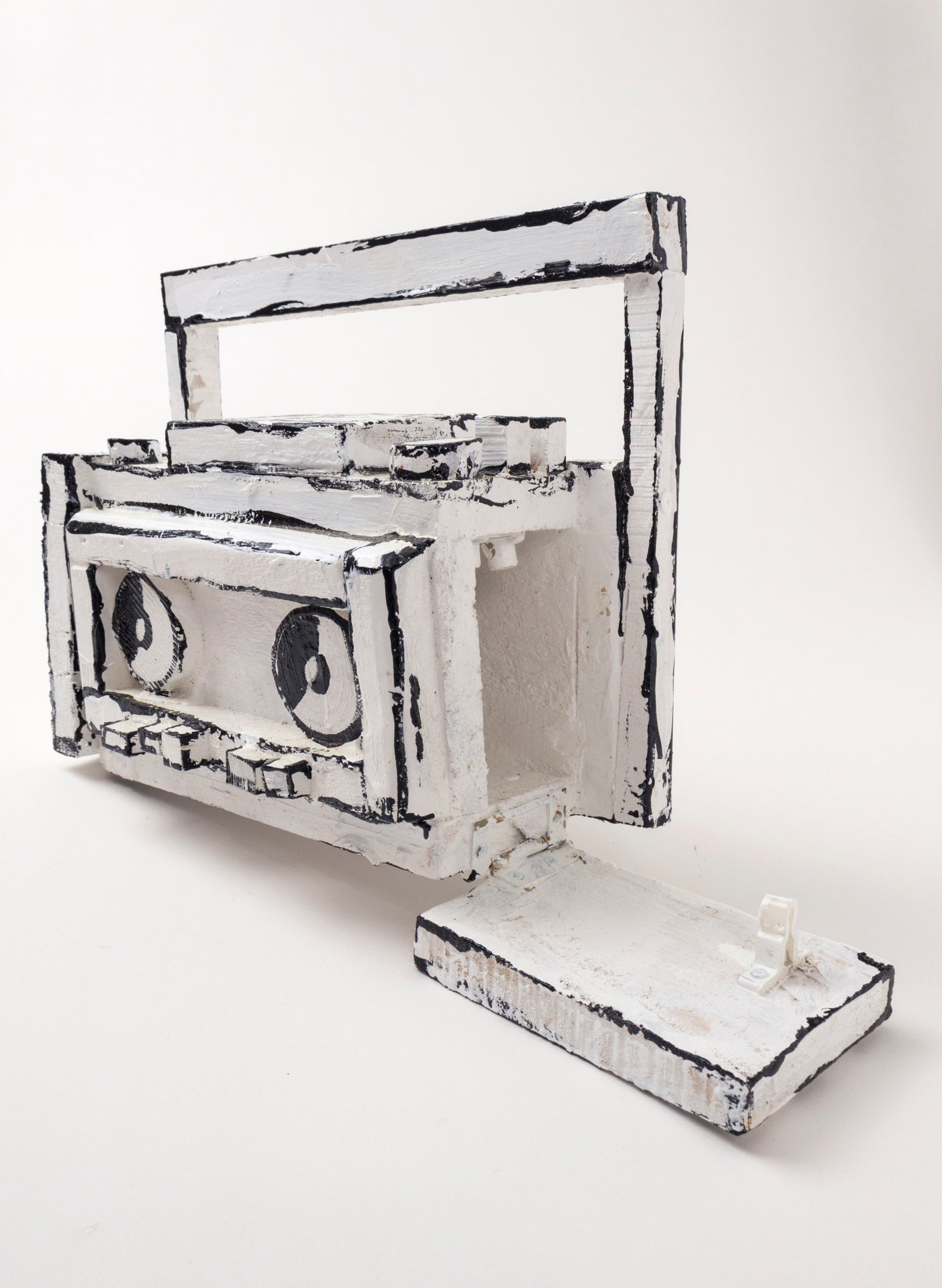 Black and White Ghetto Blaster