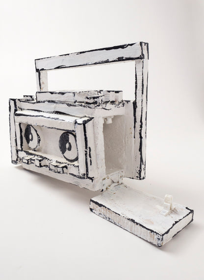 Black and White Ghetto Blaster