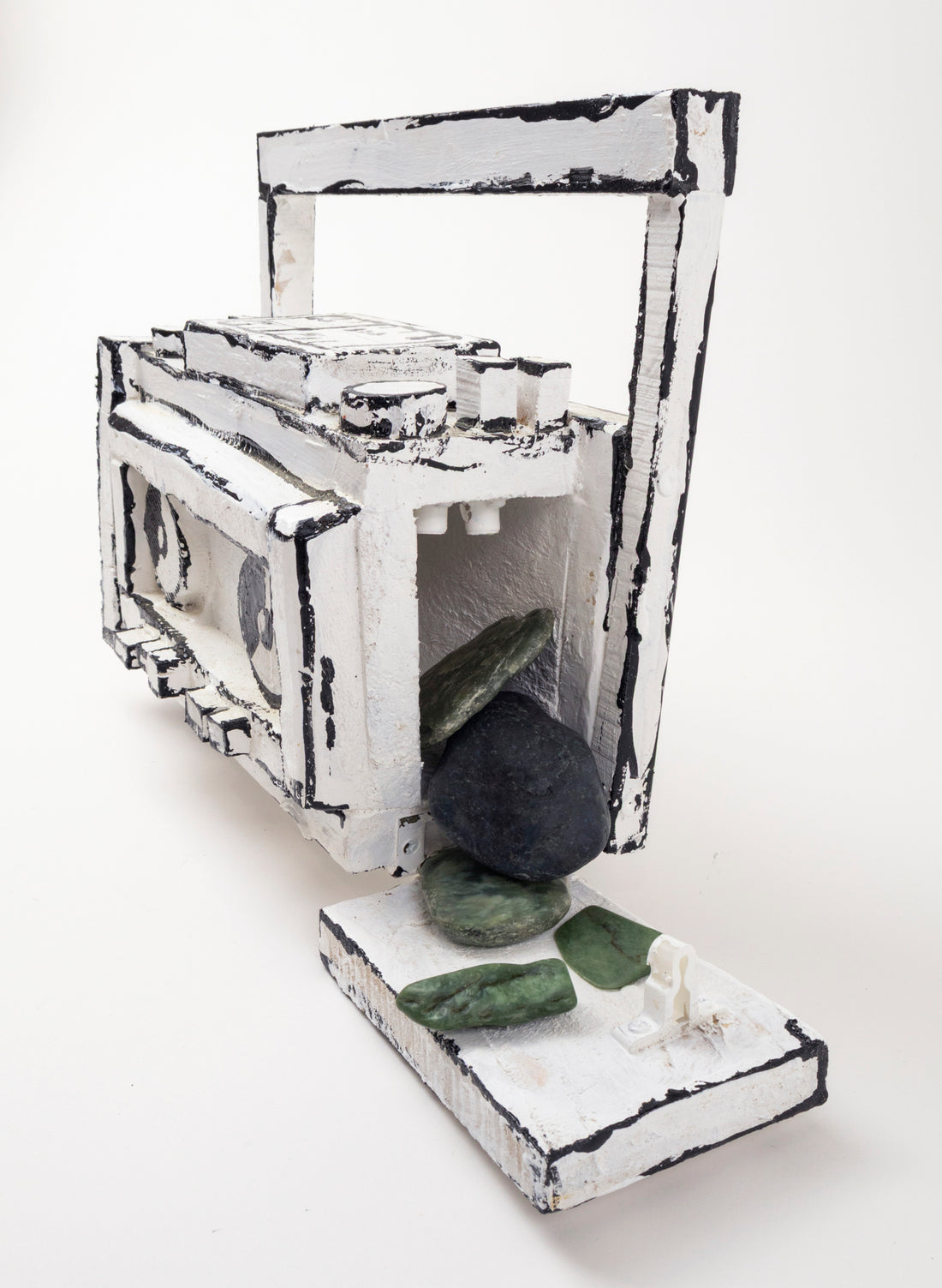 Black and White Ghetto Blaster