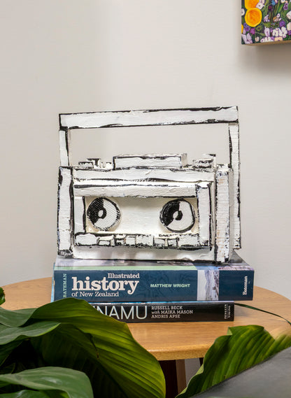 Black and White Ghetto Blaster