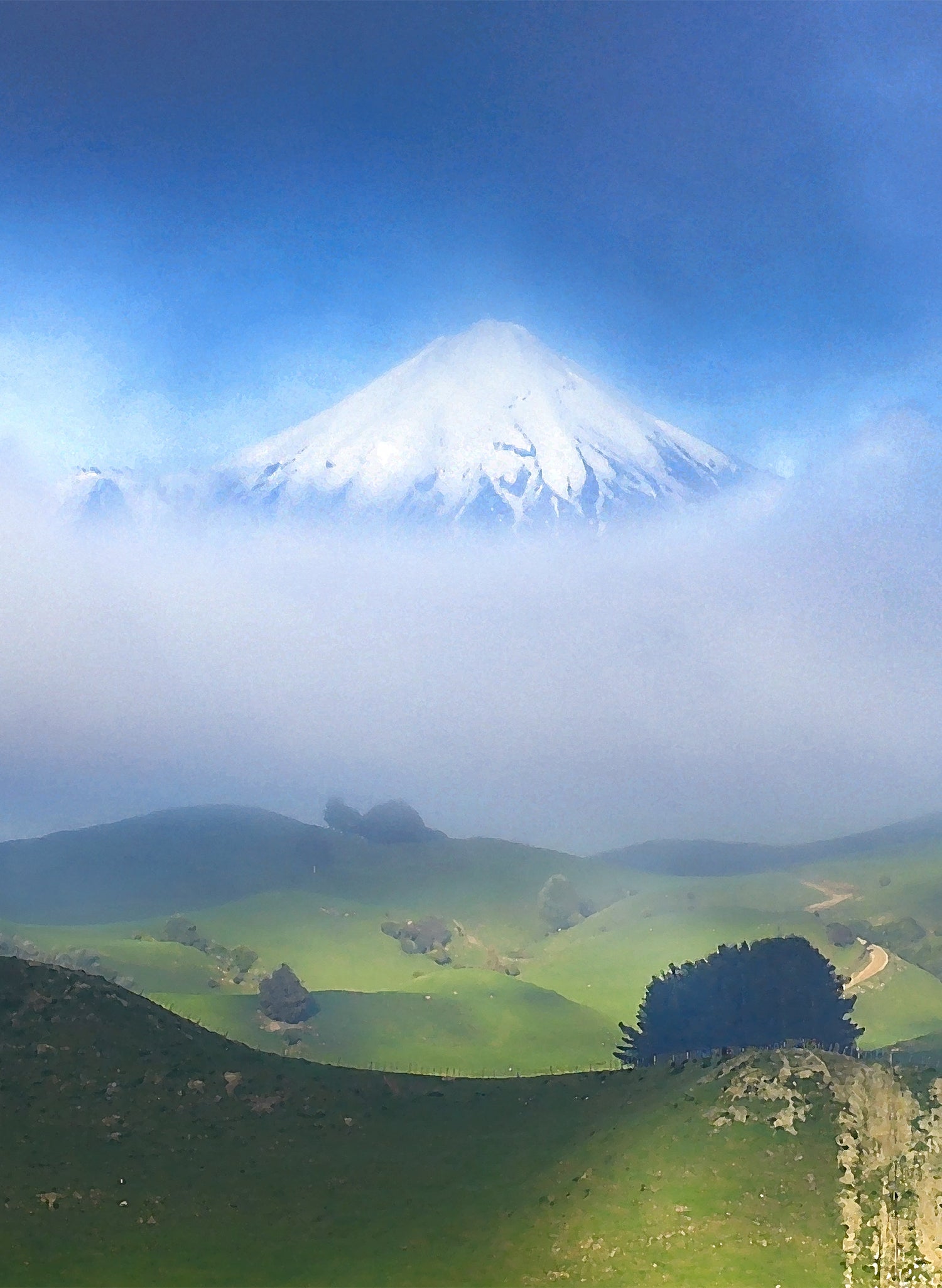 Beneath the Mountain - Photographic Print