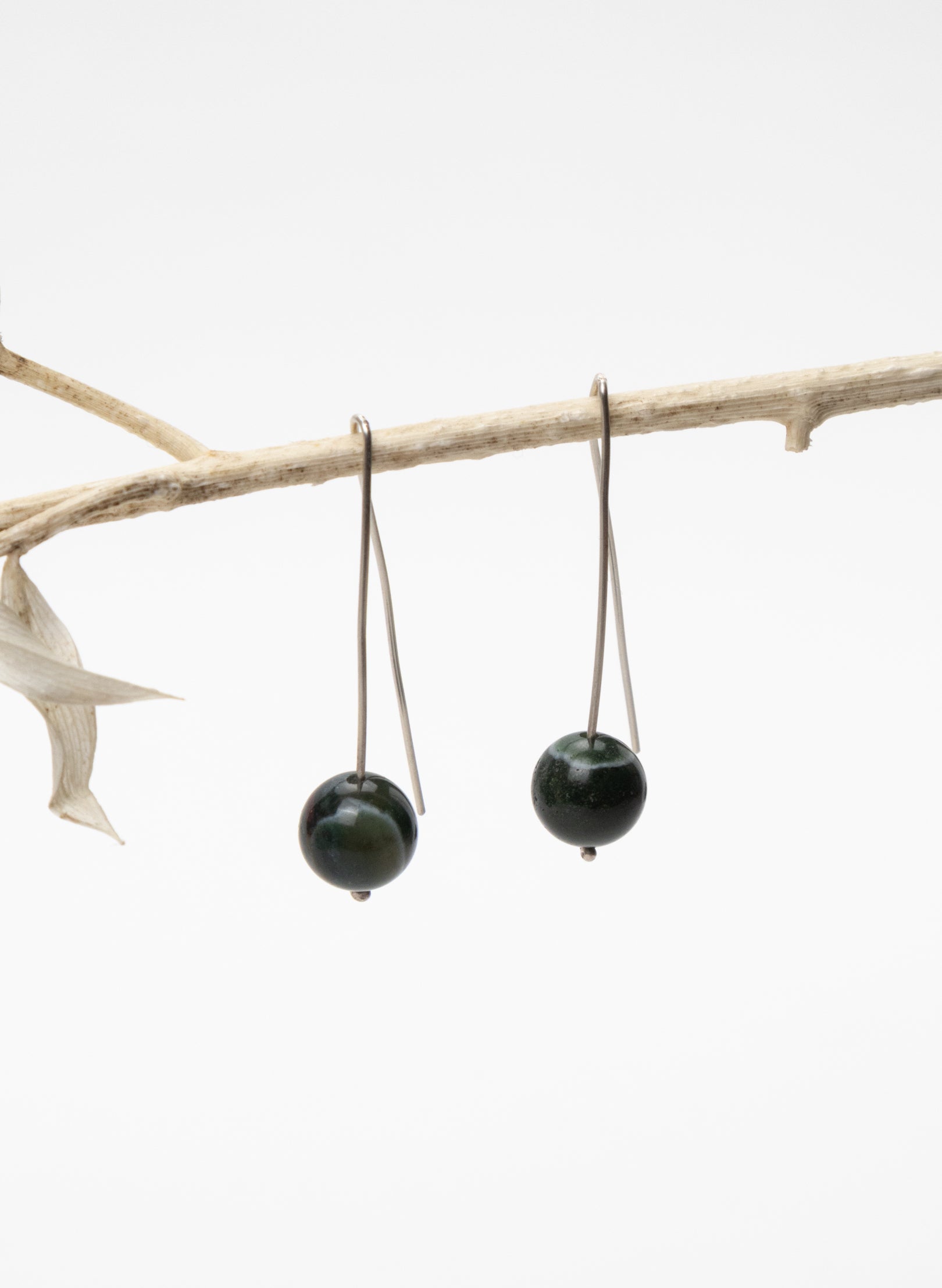 Moss Agate Earrings 