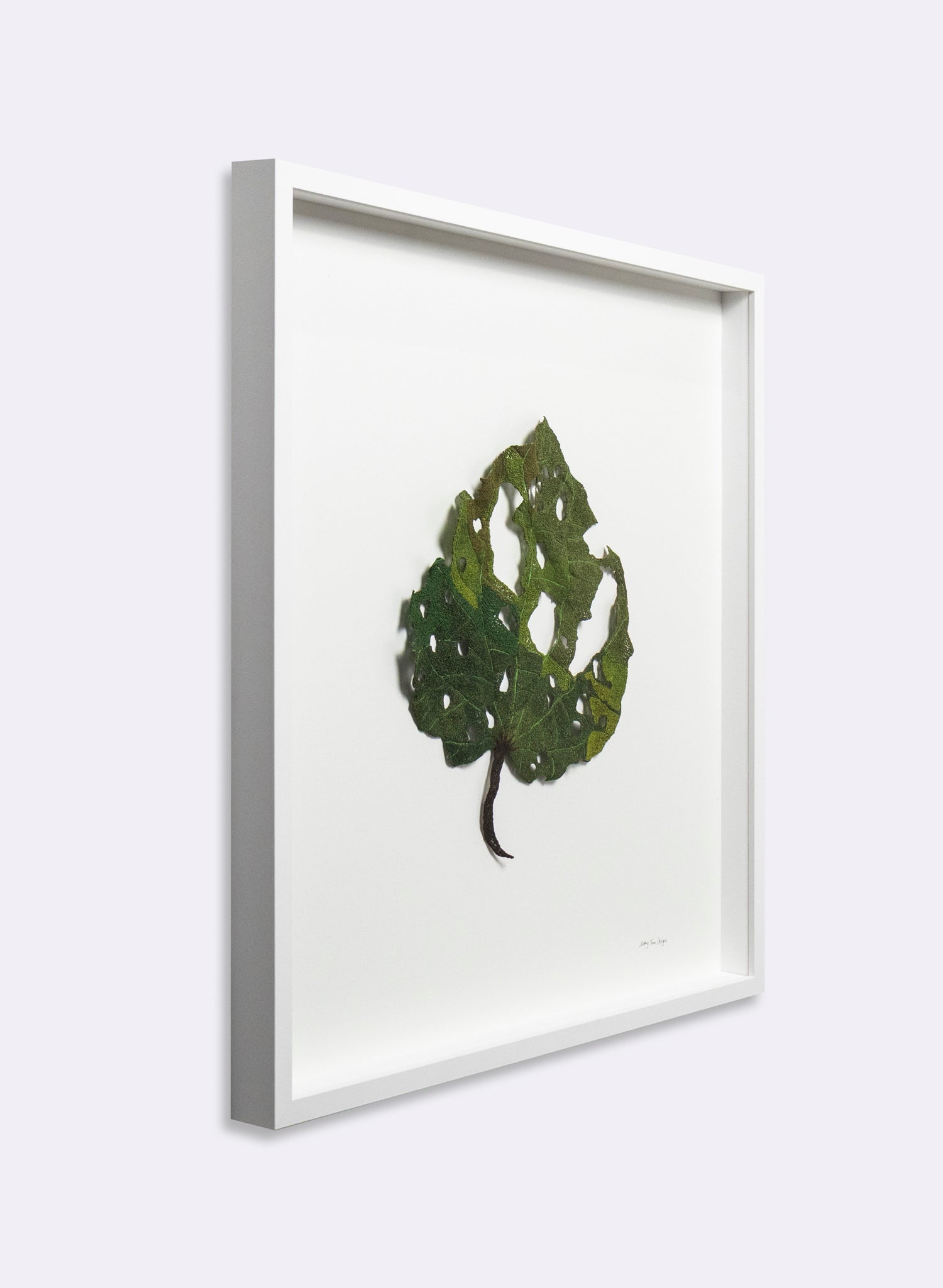 Giant Kawakawa Leaf  - 3D Embroidery