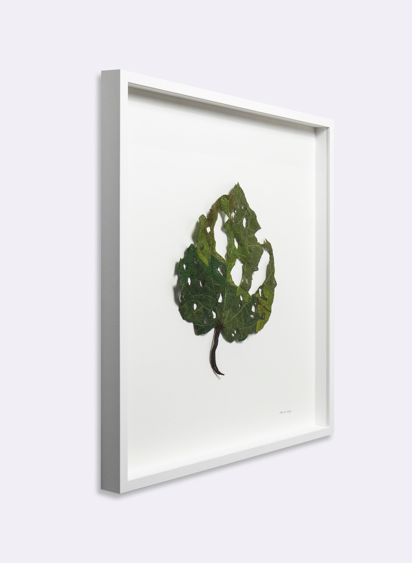 Giant Kawakawa Leaf  - 3D Embroidery