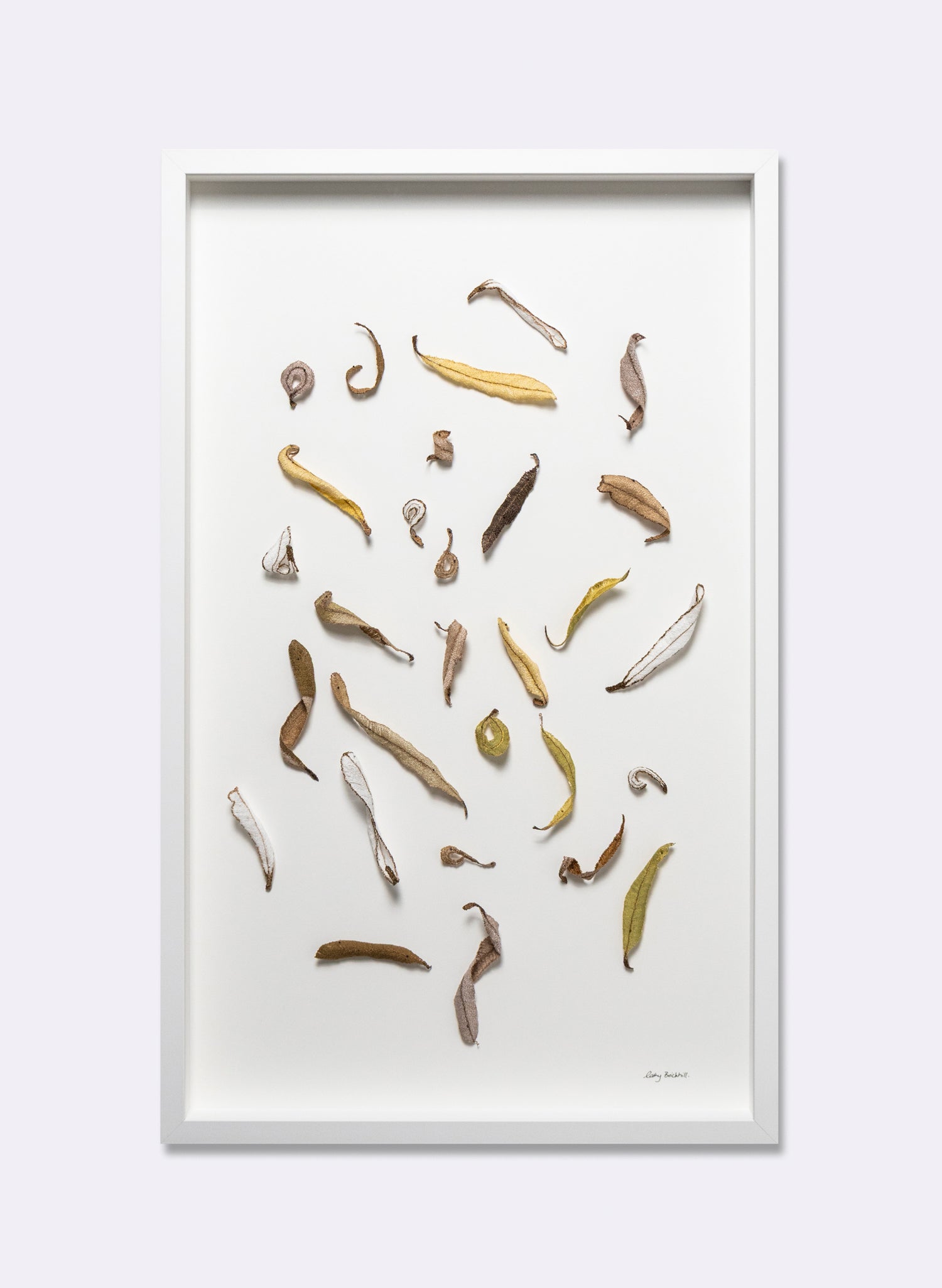 Banksia Leaf Formation - 3D Embroidery