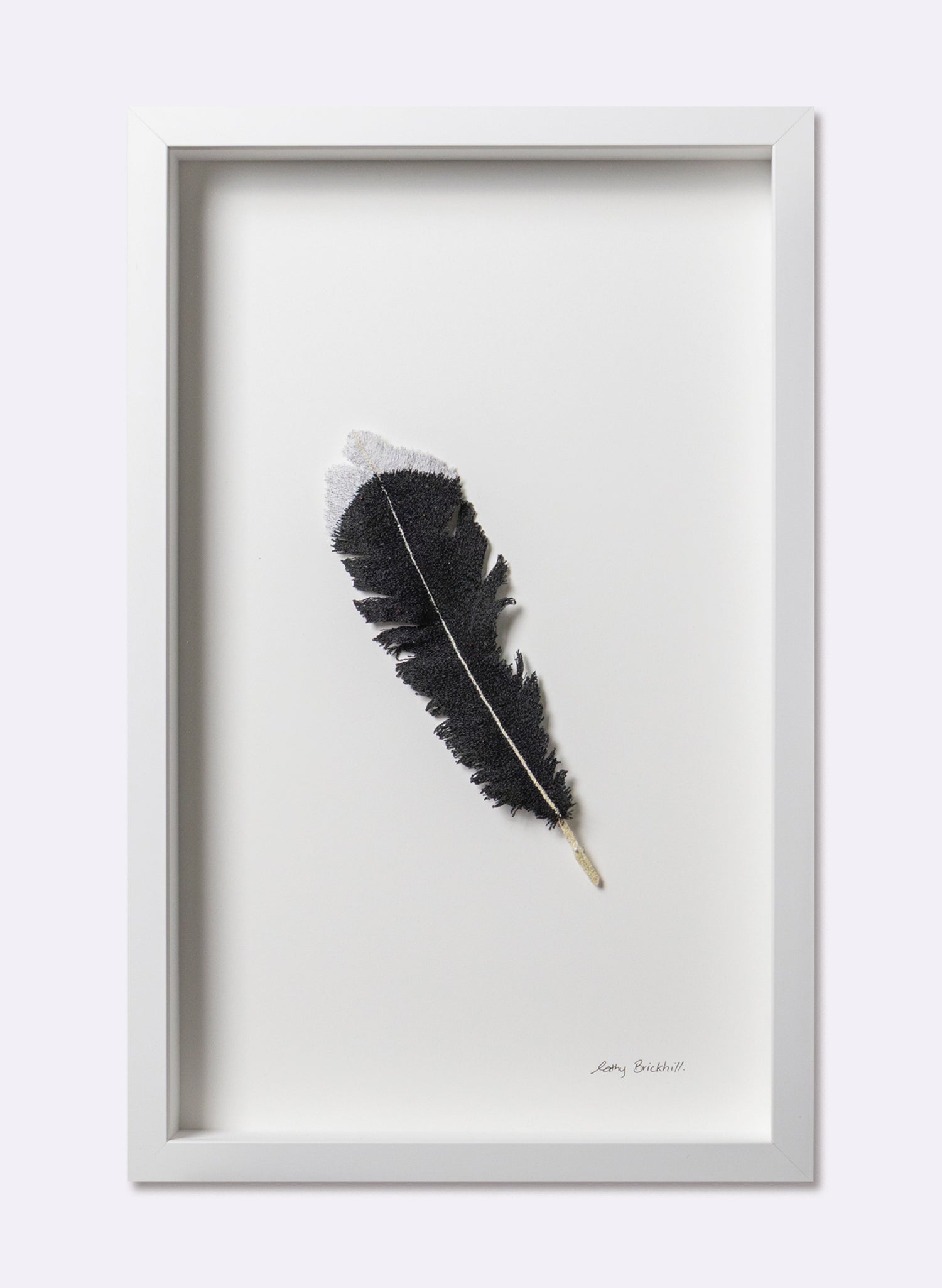 Huia Feather  - 3D Embroidery