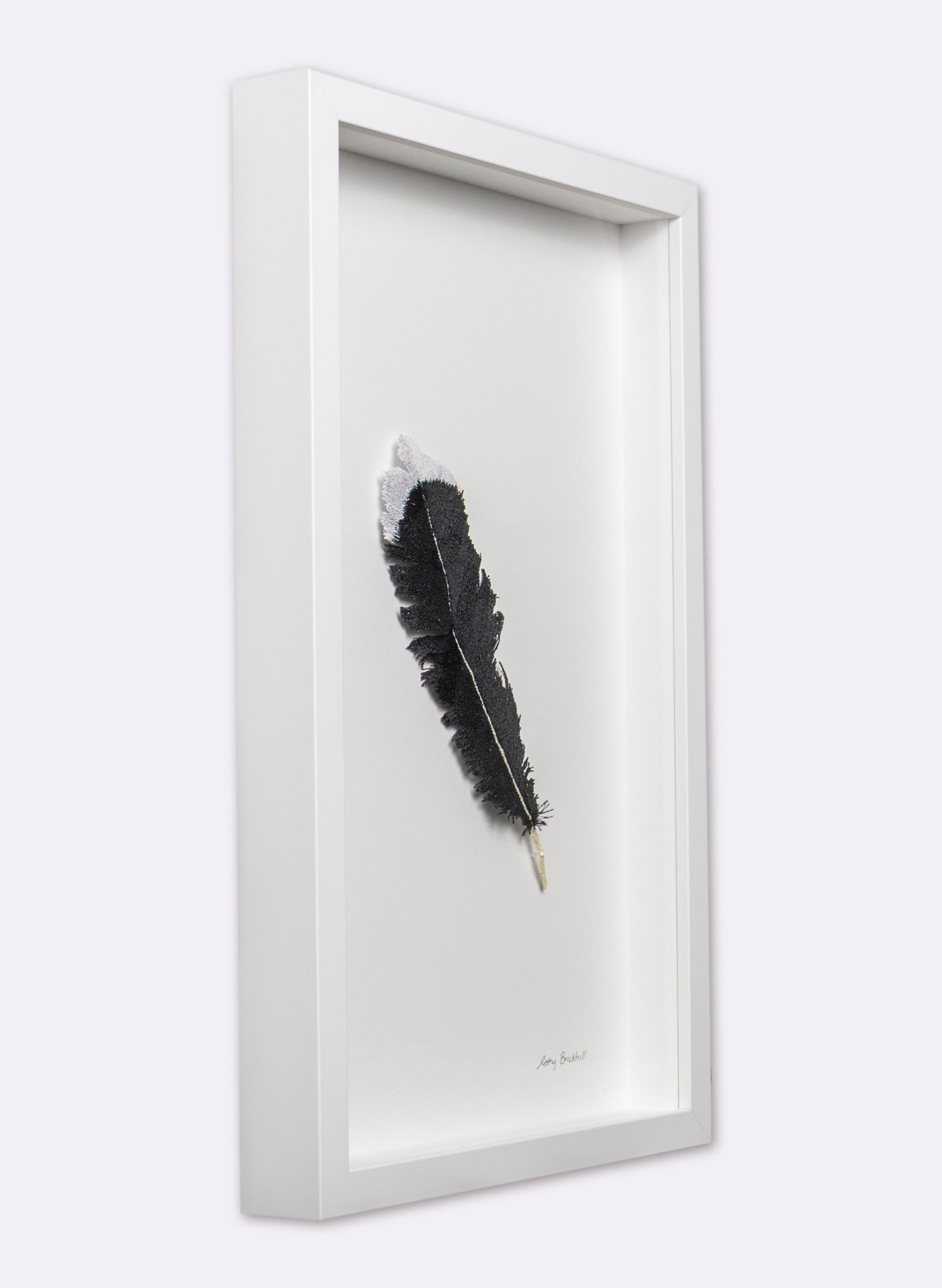 Huia Feather  - 3D Embroidery