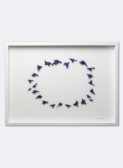 Dance of the Tui - 3D Embroidery