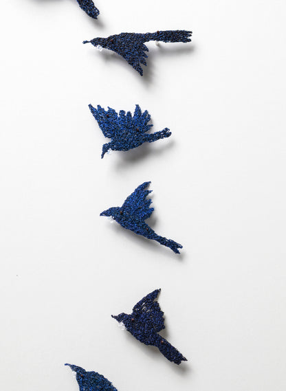 Dance of the Tui - 3D Embroidery