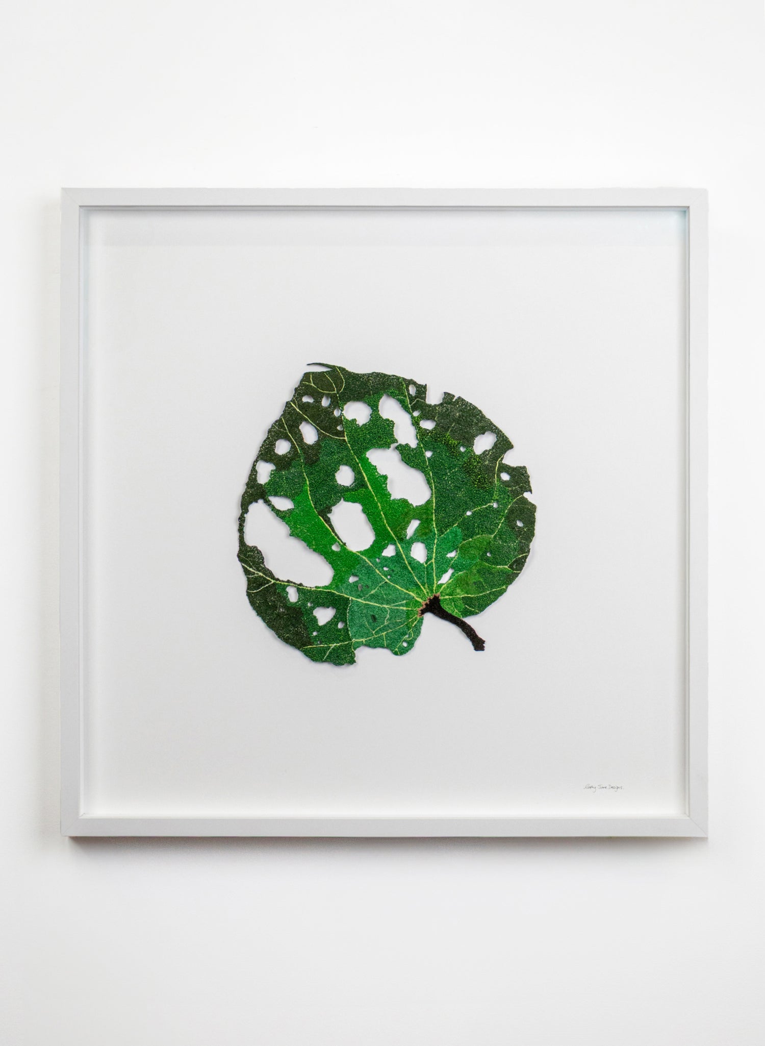Giant Kawakawa Leaf  - 3D Embroidery