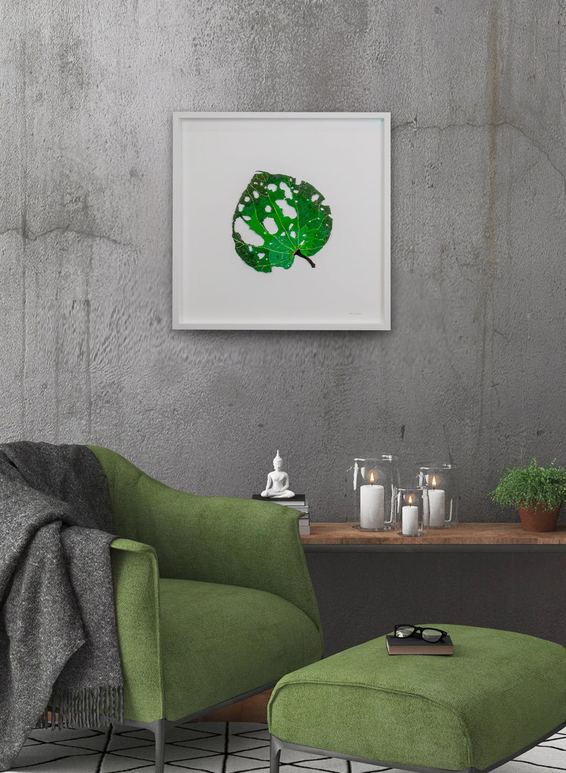 Giant Kawakawa Leaf  - 3D Embroidery