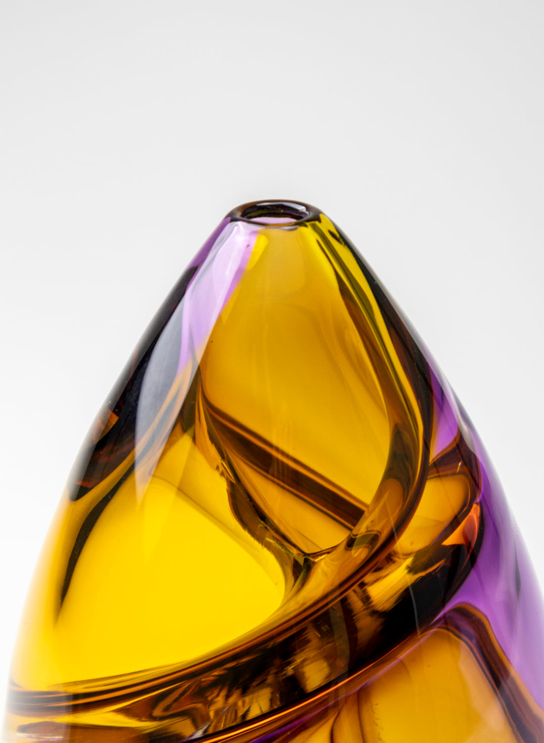 Harlequin Spiral - Purple &amp; Yellow