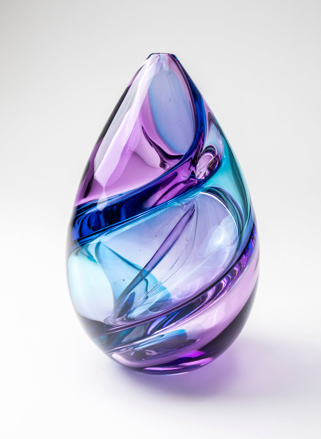 Harlequin Spiral - Purple &amp; Aqua