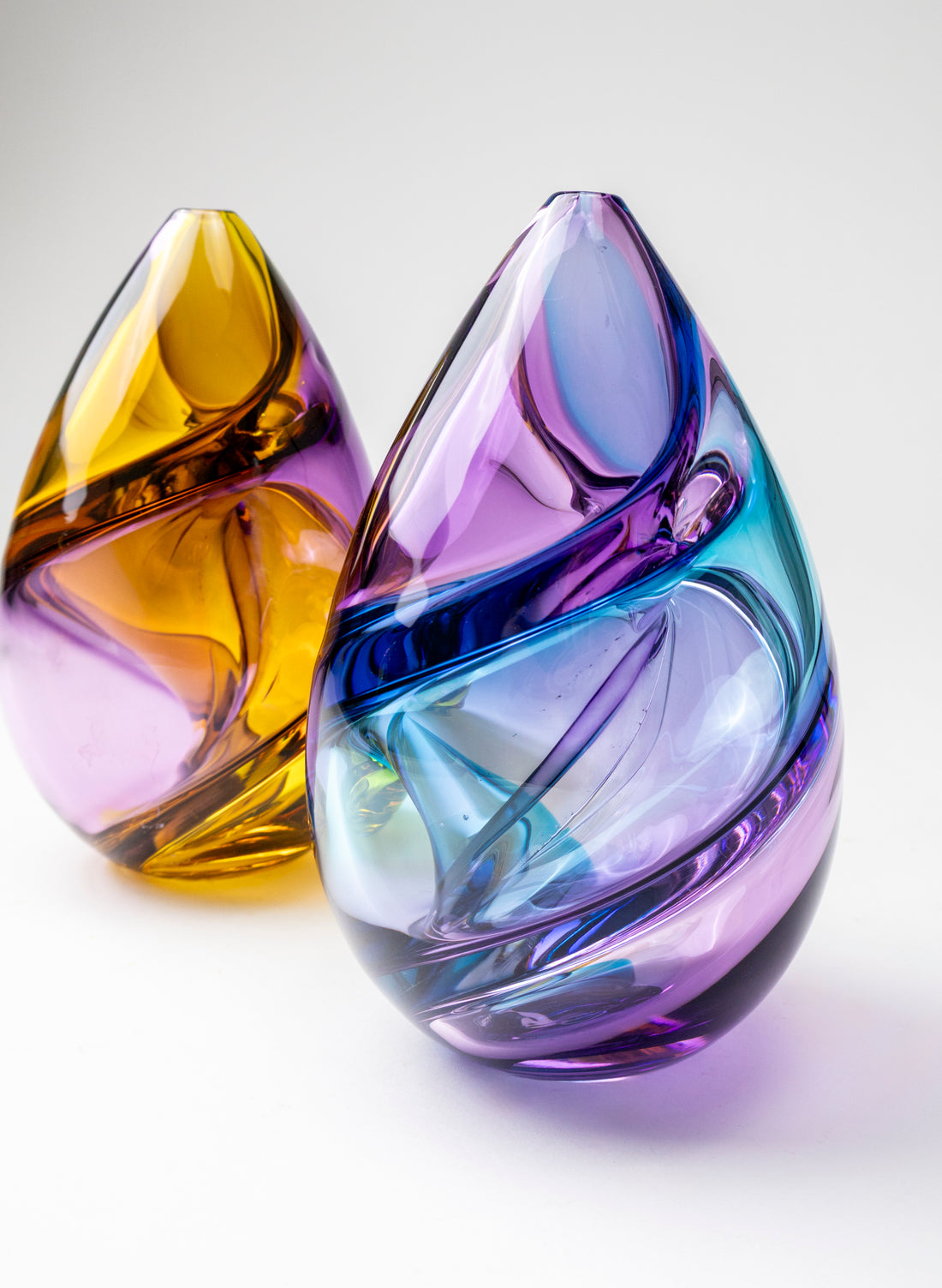 Harlequin Spiral - Purple &amp; Aqua