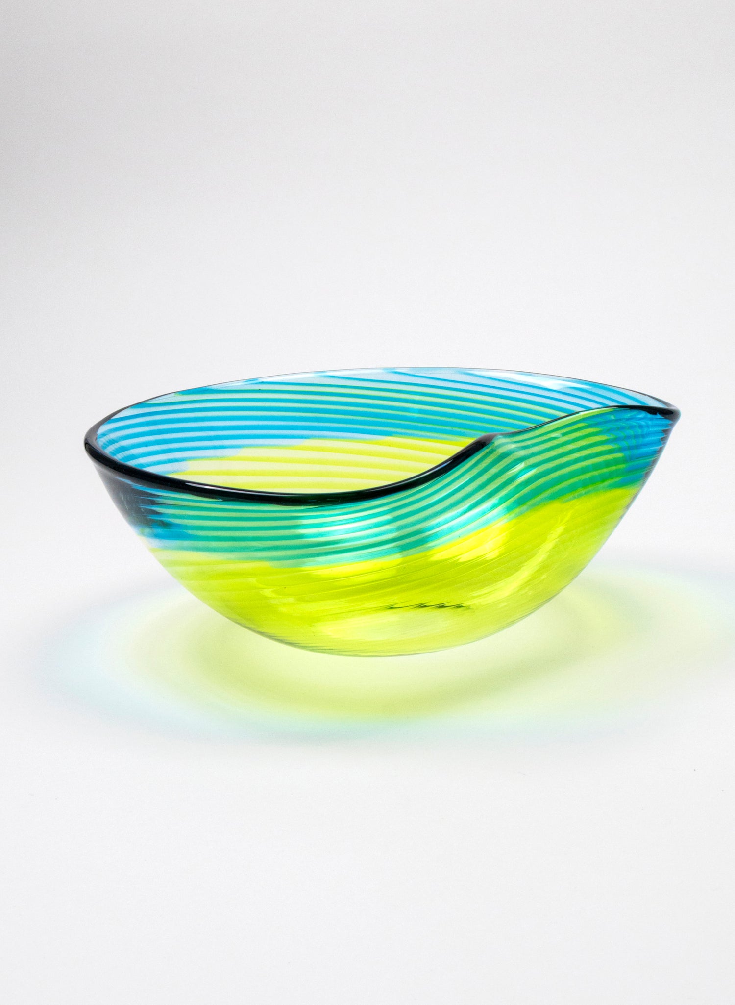 Feather Bowl - Sea Glass