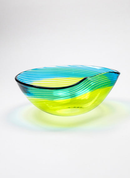 Feather Bowl - Sea Glass
