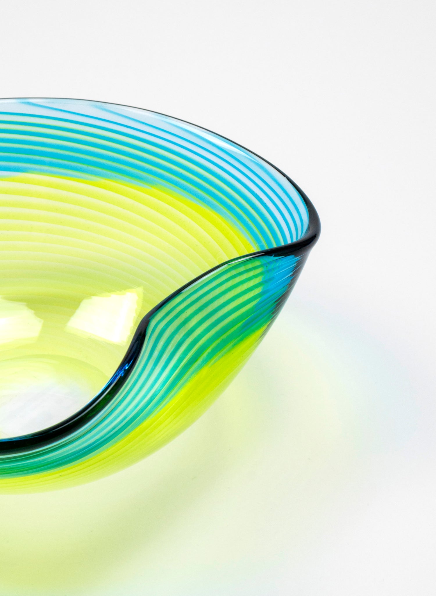 Feather Bowl - Sea Glass