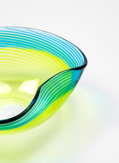 Feather Bowl - Sea Glass