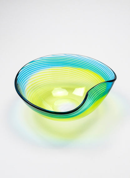 Feather Bowl - Sea Glass