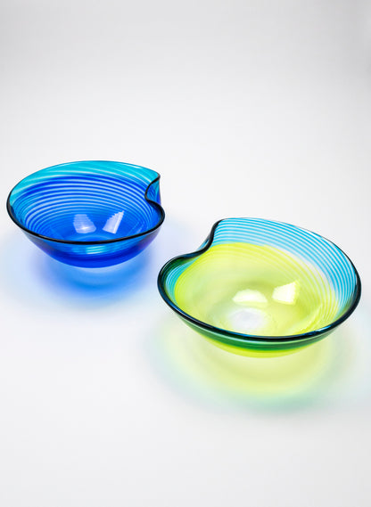 Feather Bowl - Sea Glass