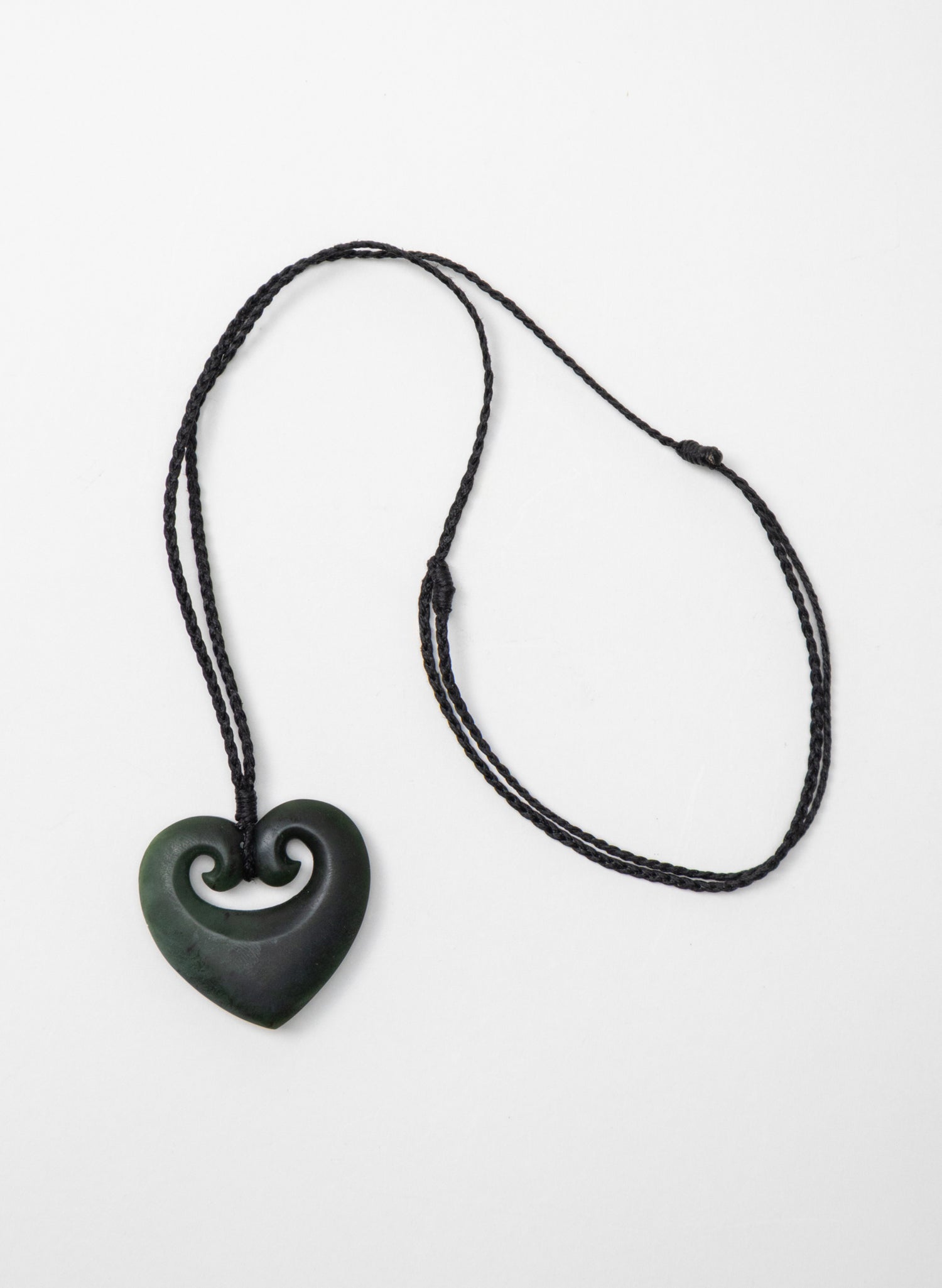 Pounamu Double Koru Heart