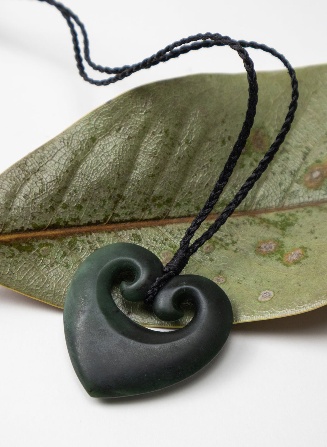 Pounamu Double Koru Heart