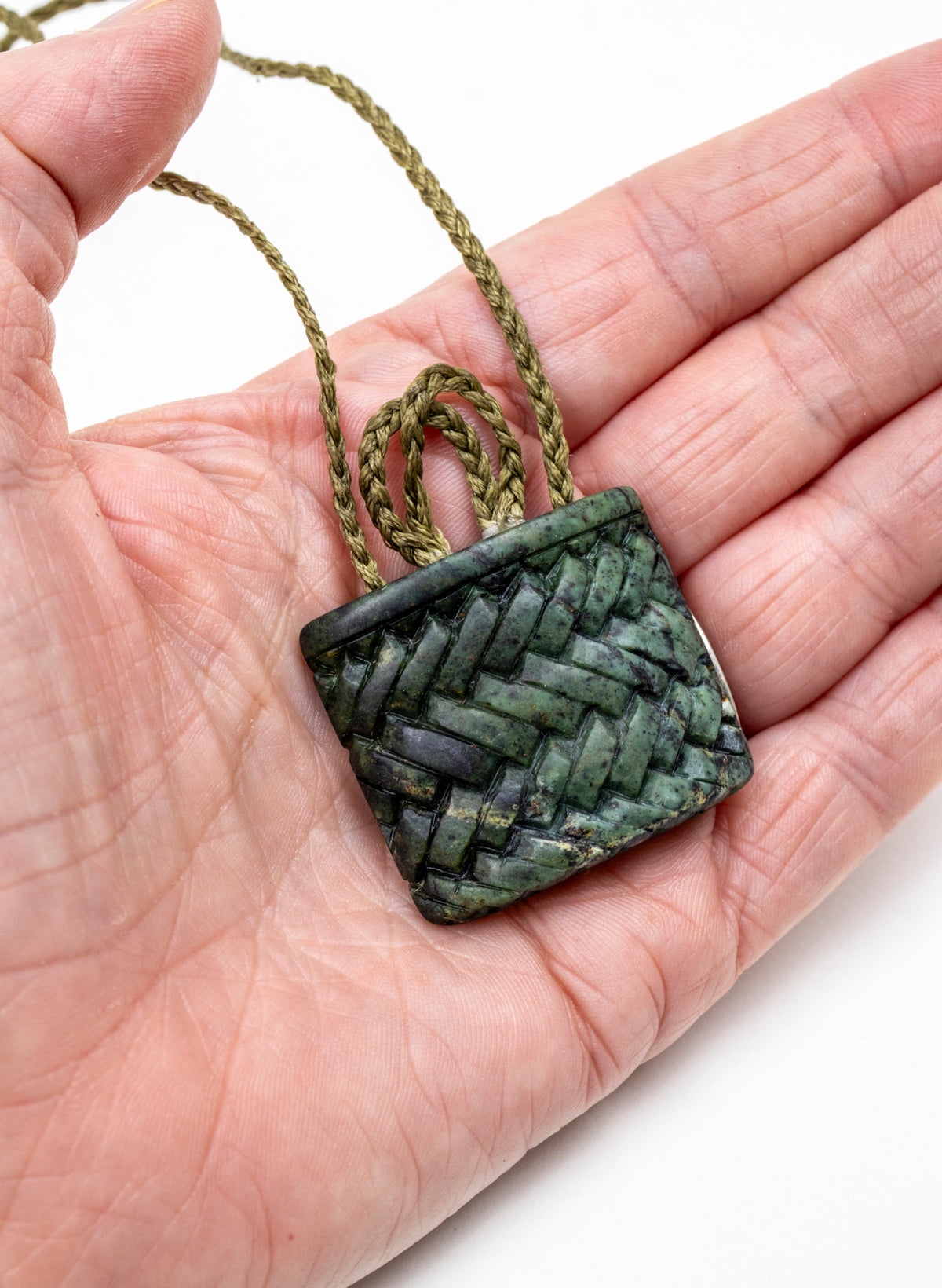 Small Pounamu Kete Pendant