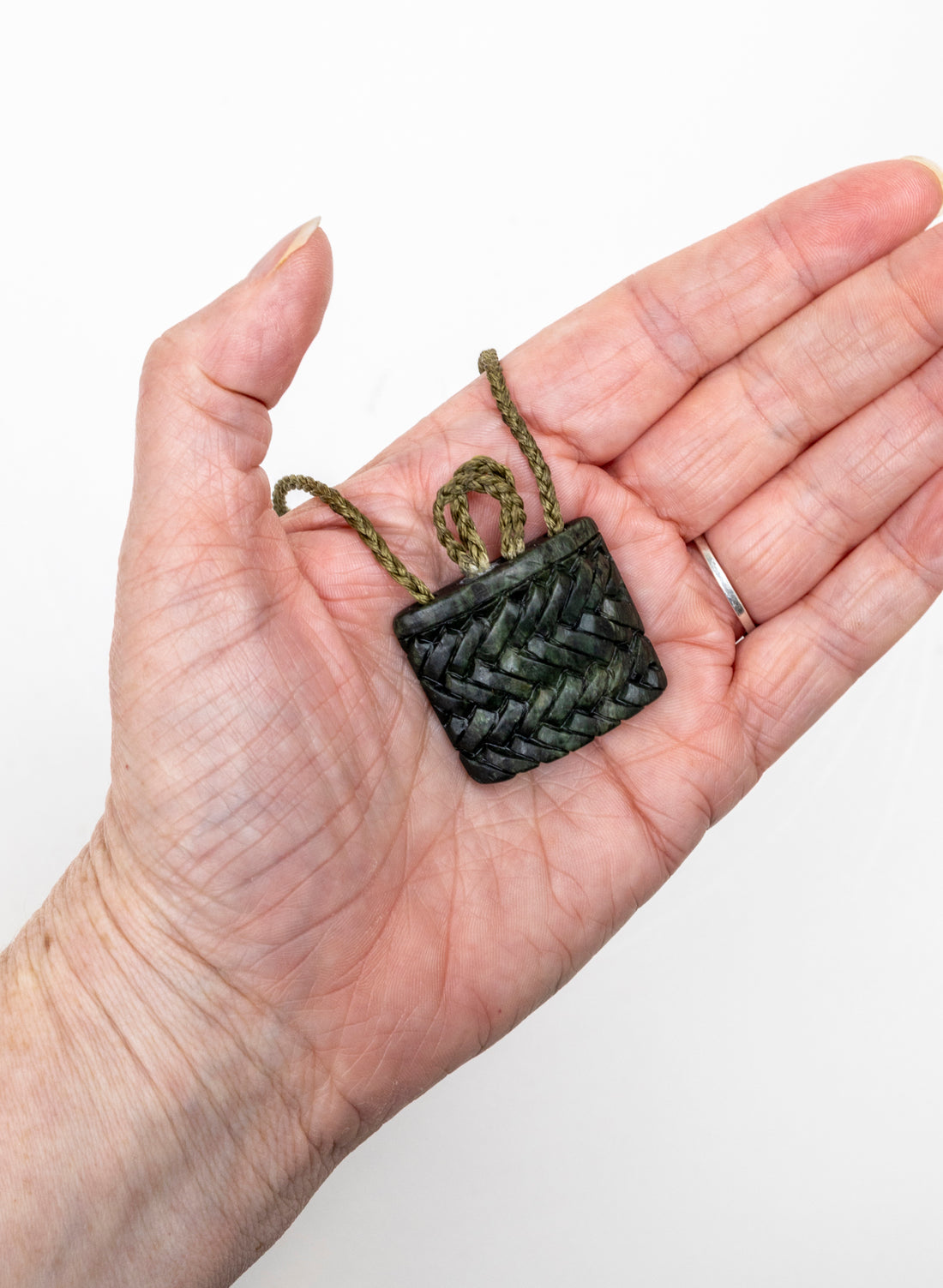 Small Pounamu Kete Pendant