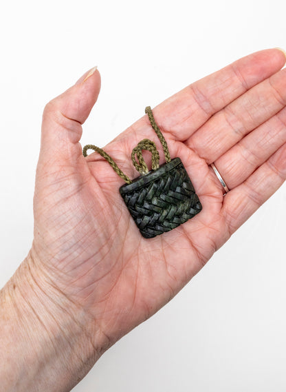 Small Pounamu Kete Pendant