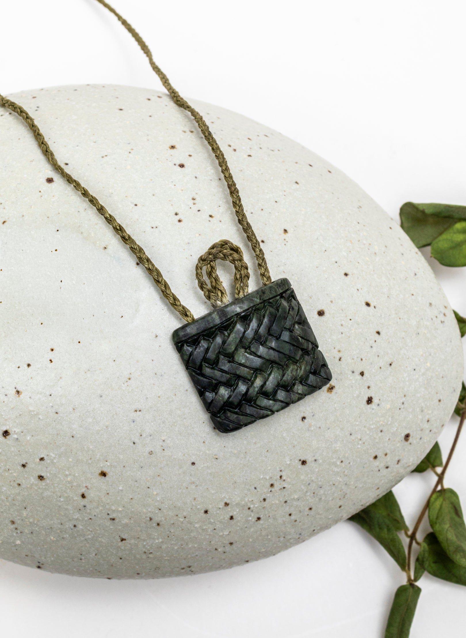 Small Pounamu Kete Pendant