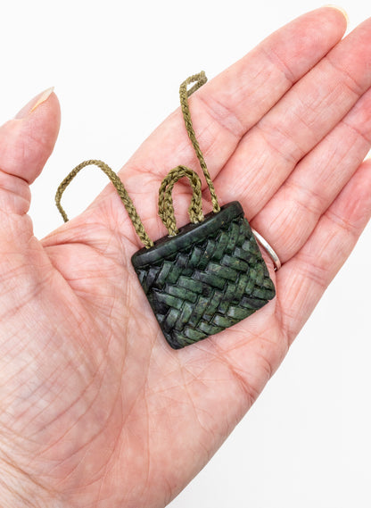 Small Pounamu Kete Pendant