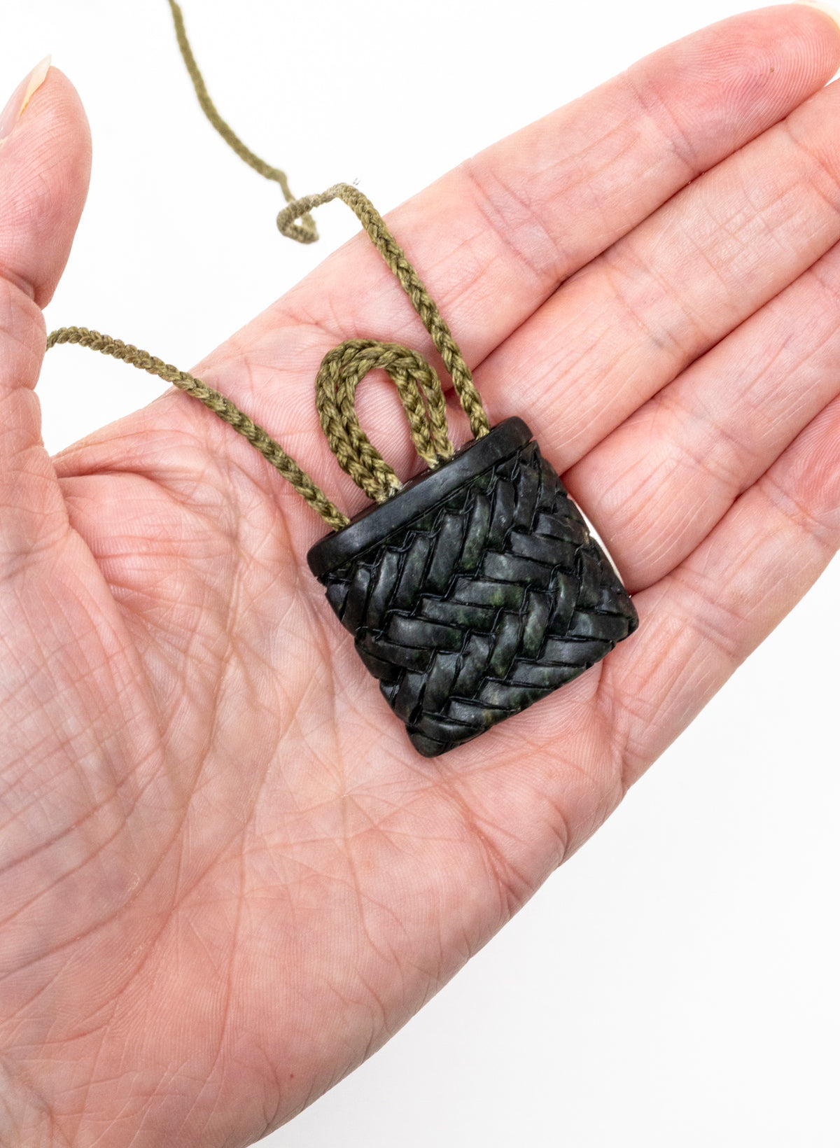Small Pounamu Kete Pendant